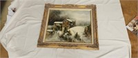 Framed Oil Painting By Jim Sloan 24 x 20 With