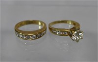 Solitaire Engagement Ring & Wedding Band Set