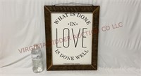 Van Gogh ~ What's Done In Love ~13.5"x17.25"Sign