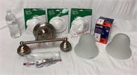 Dust Masks, Light Fixture & Wall Plates