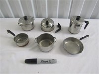 Miniature Pots & Pans Some Marked Revereware