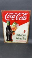 Coca Cola Metal Sign