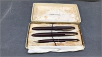 Three Sheaffer’s Pen Set With Original Box