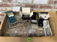 Large lot of silver jewelry