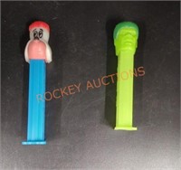 Vintage pez dispensers droopy dog and hulk