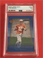 2000 Upper Deck Tom Brady Rookie Card PSA 7