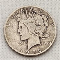 1922 Peace Silver Dollar