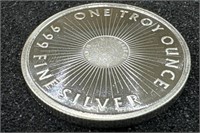 1 Troy Ounce 999 Fine Silver