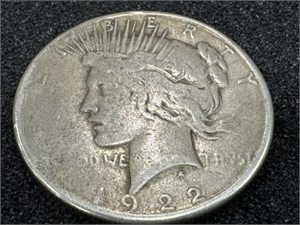 1922 United States One Dollar Silver Coin