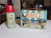 Porky lunchbox & thermos (glass is gone)