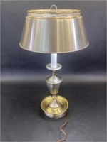 Metal Silver Lamp Shade with Lamp