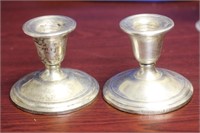 A Pair of International Sterling Candlesticks