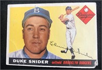 1955 Topps #210 Duke Snider HOF Poor grade Conditi