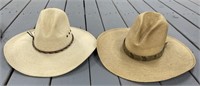 2 Size 7 Straw Cowboy Hats