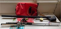 Fishing Gear; Dry Bag, Rods, Reels & Net