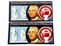 Lot 2 Book of Stamps & The Story of Wedgewood BK14