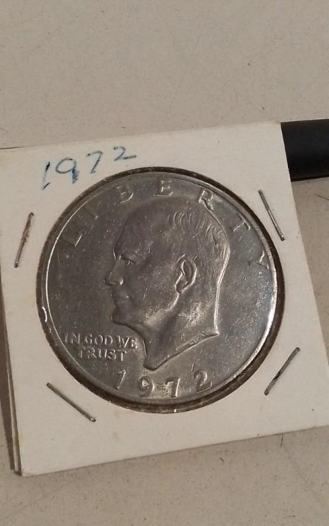 1972 US Eisenhower Dollar Coin