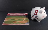 Boston Red Sox Coin Bank & Fenway Park Book