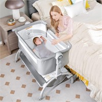 INFANS 3 in 1 Baby Bassinet - Grey 38 x 25