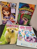Giant coloring & activity books. Stickers not