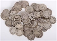 .900 SILVER BARBER DIMES - LOT OF 78