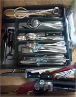 M - MIXED LOT OF FLATWARE (K63)