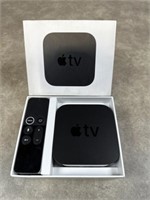 Apple TV 4K 32 GB box with remote. Model A1842