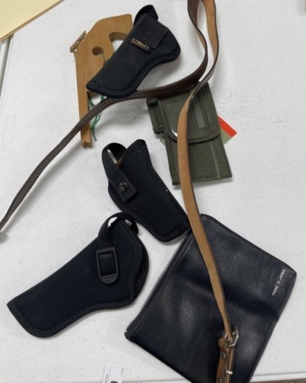 Gun Holsters and Leather Suspenders