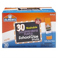 Elmer's Purple Glue Sticks  Washable  7g  30 Count