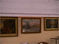 (3) Oil on Canvas Framed Paintings