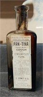 MEDICINE BOTTLE PAN-TINA COUGH & CONSUMPTION CURE