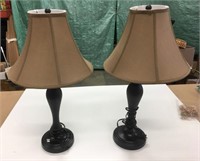 Pair Table Lamp 27" Tall