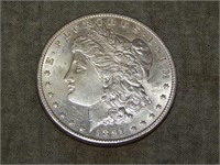 1891 Morgan Silver Dollar UNC to me U Grade BEAUT!