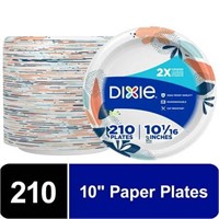Dixie Paper Plates  10 inch  210 Count. (2 pack)