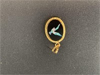 Beautiful pendant of an Australian opal mosaic pen