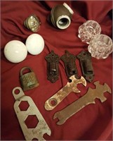 Hardware, door knobs, Maytag Wrench,