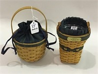 Lot of 2 Longaberger Collector Club Baskets