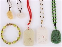 MUTLI-COLOR NEPHRITE LADIES NECKLACES & BRACELETS