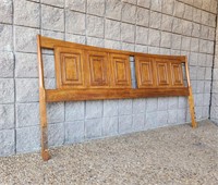 Broyhill Sculptra King Size Walnut MCM Headboard