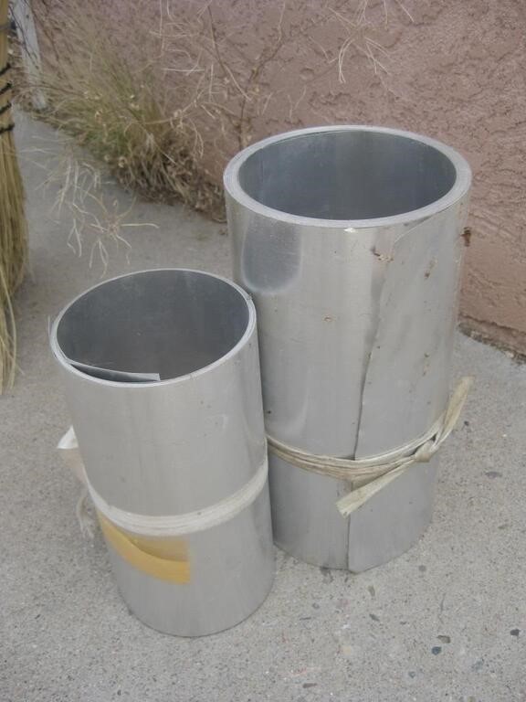 Two Rolls Sheet Metal Largest 10" Wide See Info