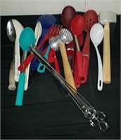 kitchen utensils and skewers