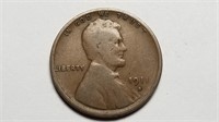 1911 S Lincoln Cent Wheat Penny Rare Date
