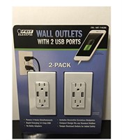 Feit Electric Wall Outlets With 2 USB Ports New