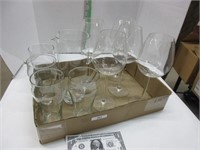 Assorted glassware