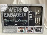 We're Engaged WEDDING CHALKBOARD SET New