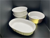 French white corning ware, small bowls