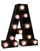 (9 in Decoration A) LED Black Alphabet Marquee