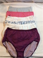 6  pairs size 9 underwear