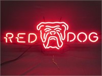 [] * LPO Nice Red Dog Beer Neon Window Sign