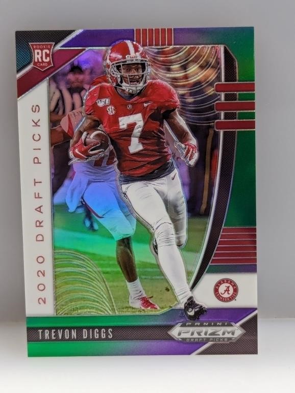 2020 NFL Prizm DP Diggs Green/Purple Prizm RC /199